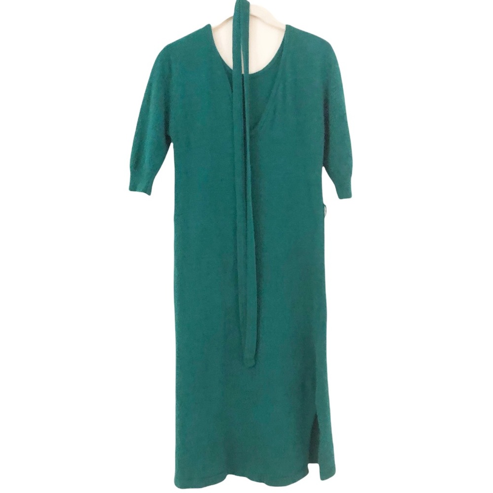3/15$ Green mohair midi dress approximately size M